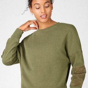 Fabletics Women's Pearl Sweatshirt Pullover, Avoca